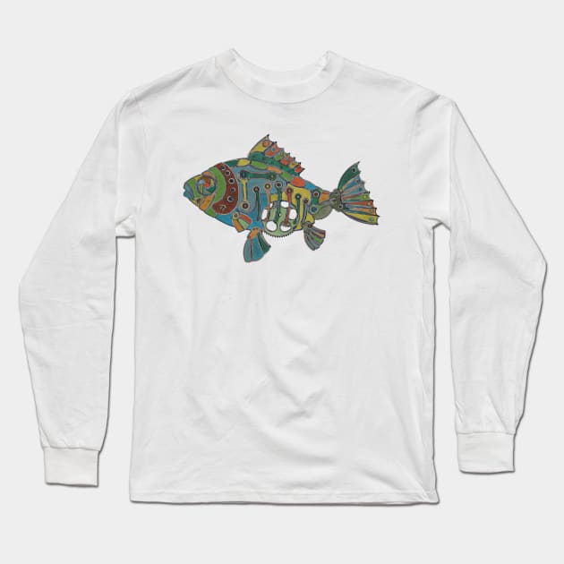 The ColorFish: Gears and Gills Long Sleeve T-Shirt by cannibaljp